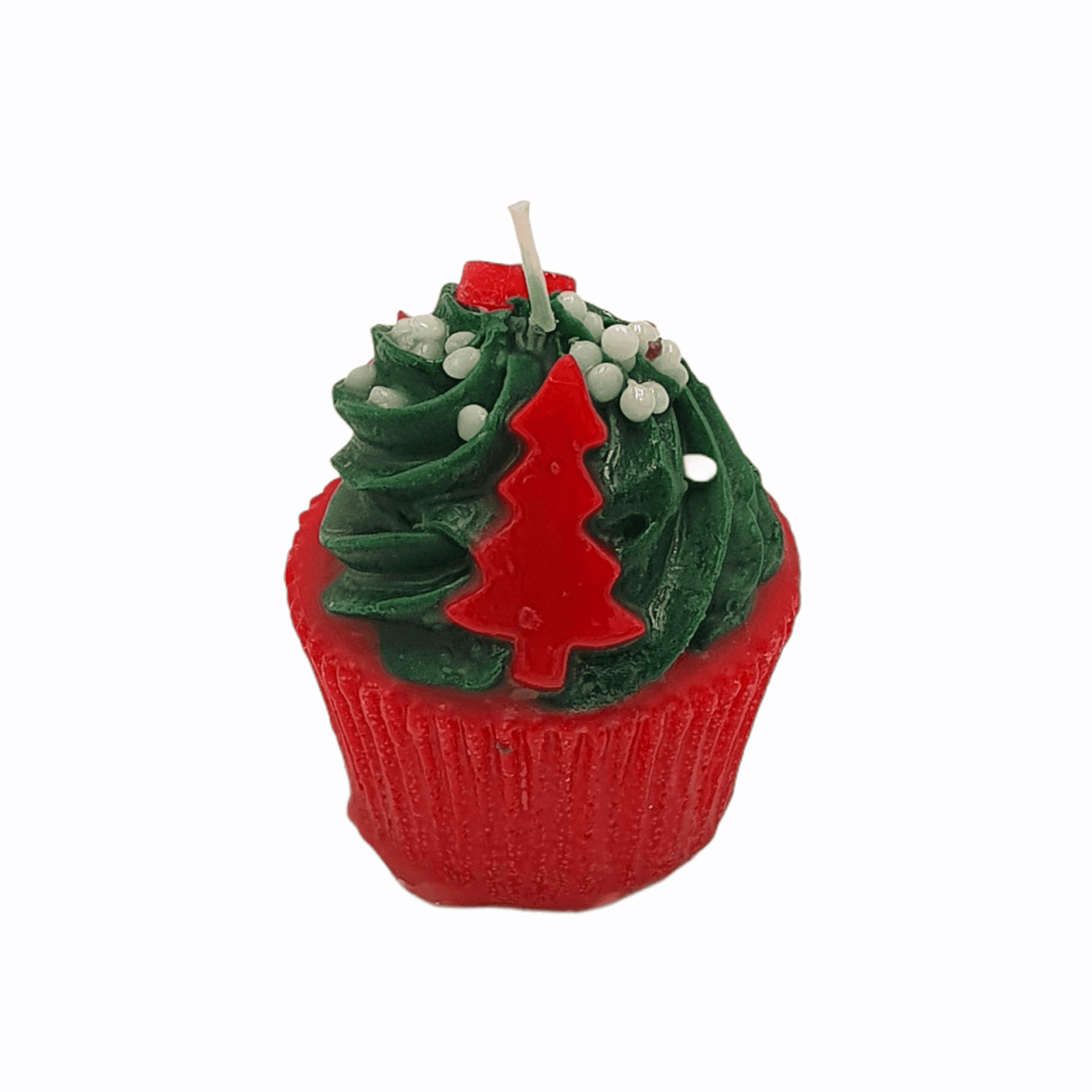 Kerze "Xmas Cupcake Tannenbaum" | Ø 7 cm