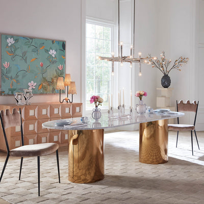 Jonathan Adler 16-flammiger Chandelier Deckenleuchter Milano | Silber