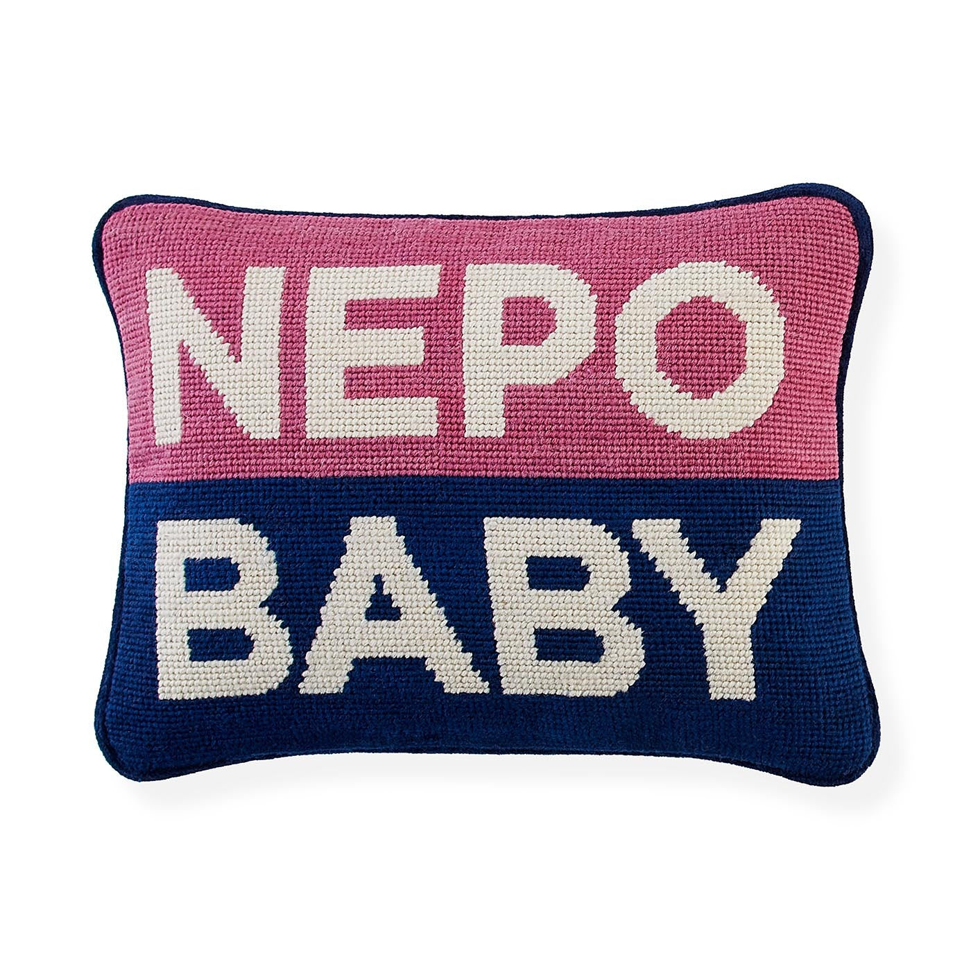 Jonathan Adler Needlepoint Kissen Nepo Baby