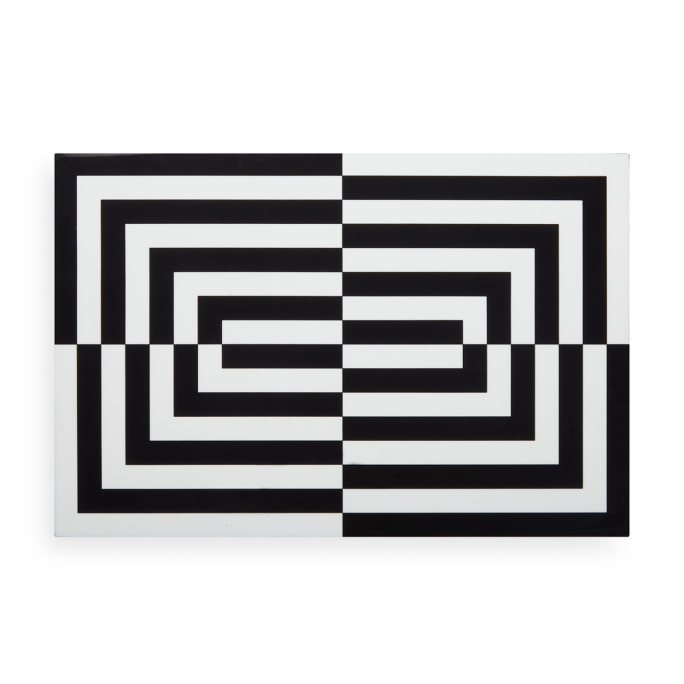 Jonathan Adler Op Art Lacquer Aufbewahrungsbox mit Deckel | Large