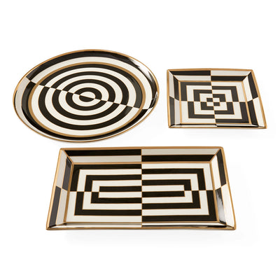 Jonathan Adler Runde Servierplatte Op Art | ø 33 cm