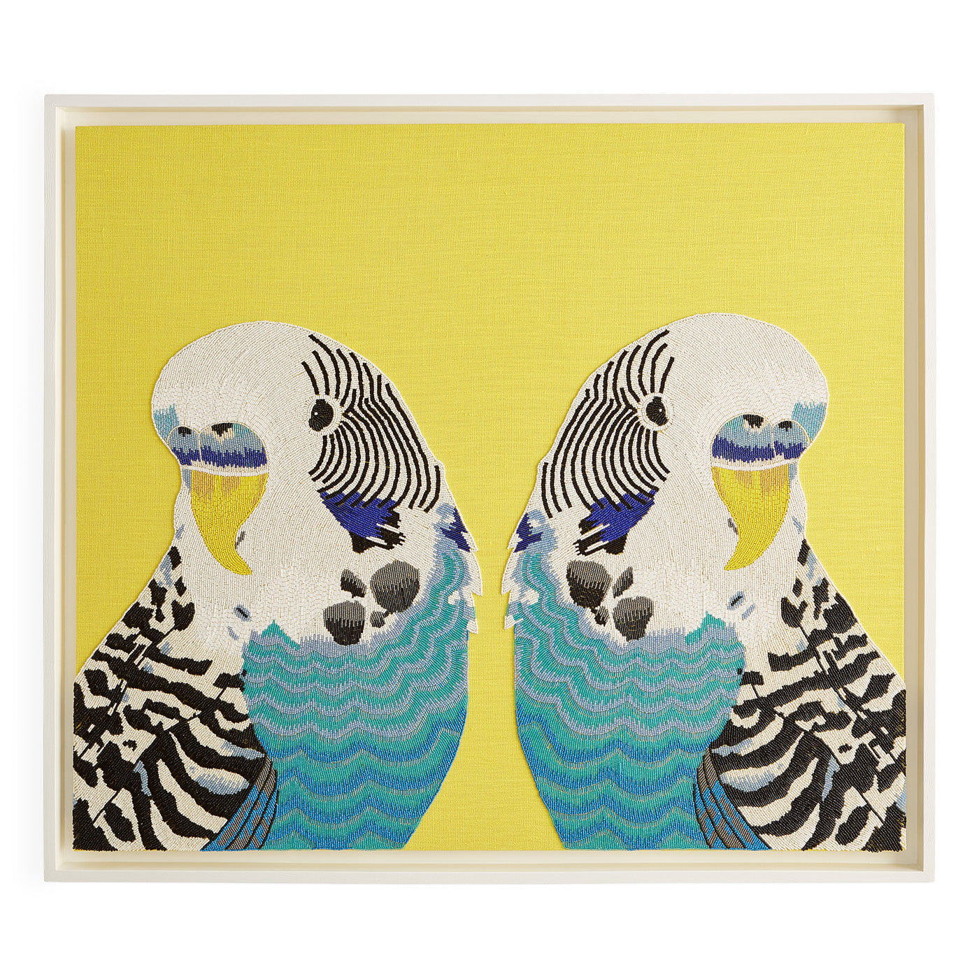 Jonathan Adler Wandbild Parakeet Wellensittich Beaded Wall Art