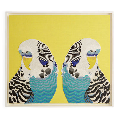 Jonathan Adler Wandbild Parakeet Wellensittich Beaded Wall Art