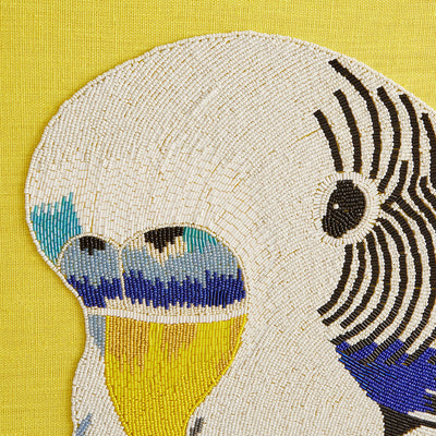 Jonathan Adler Wandbild Parakeet Wellensittich Beaded Wall Art