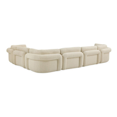 Jonathan Adler Bouclé-Modulsofa Pompidou 6-Sitzer | Olympus Oatmeal