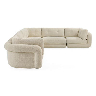 Jonathan Adler Bouclé-Modulsofa Pompidou 6-Sitzer | Olympus Oatmeal