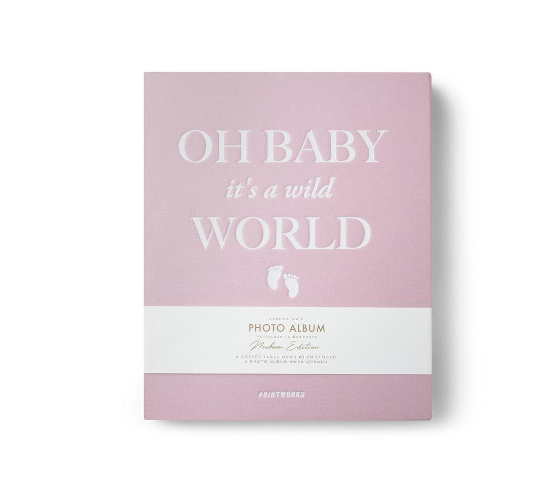 Printworks Oh Baby it´s a wild World - A Coffee Table Photo Album | Rosa