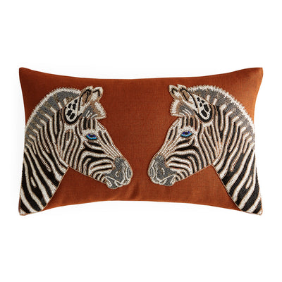 Jonathan Adler Zebra Beaded Kissen