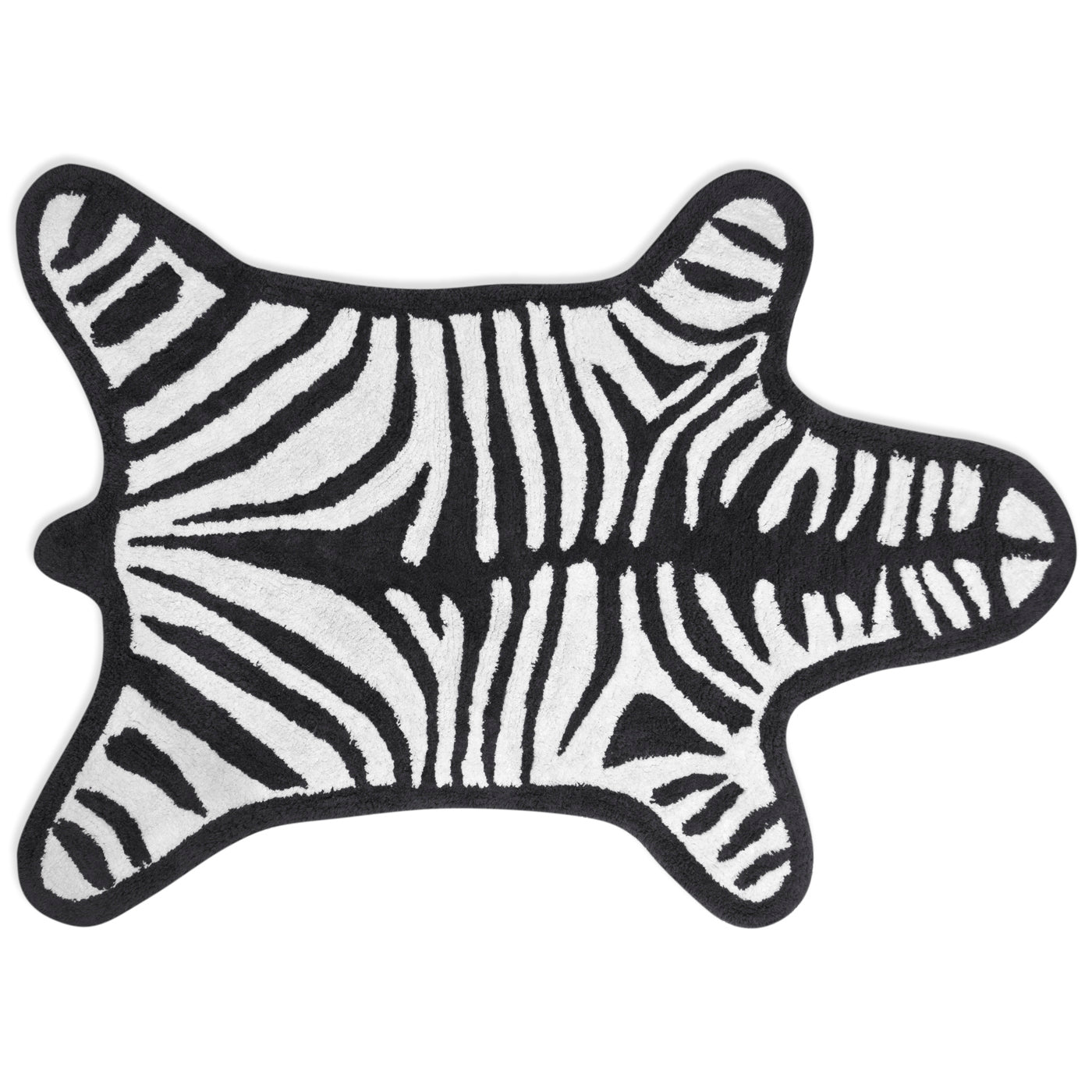 Jonathan Adler Wendbarer Badteppich Zebra | 112x79 cm