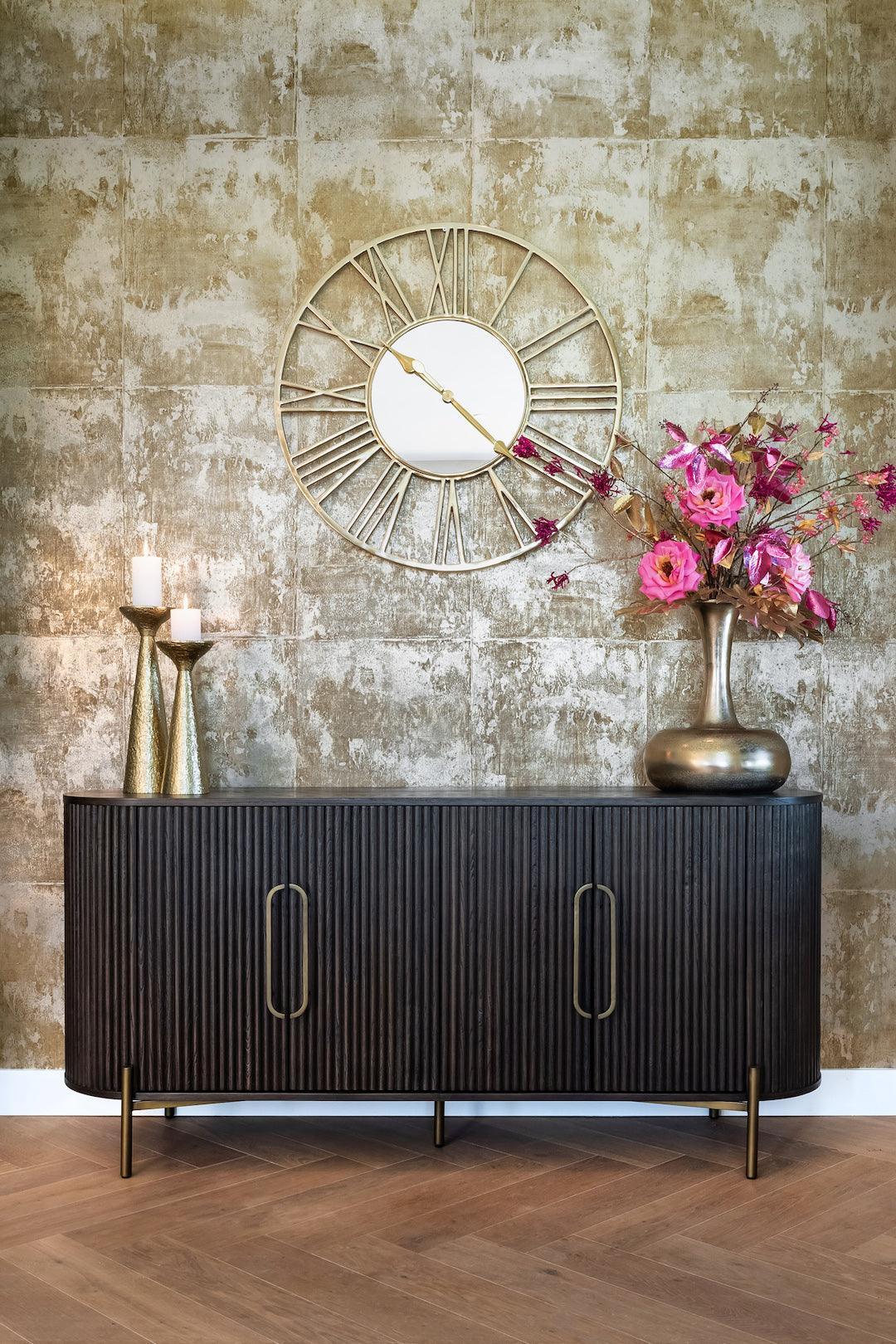 Richmond Interiors 4-türiges Sideboard Luxor | Braun