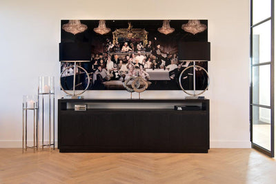 Richmond Interiors 4-türiges Sideboard Oakura | Schwarz