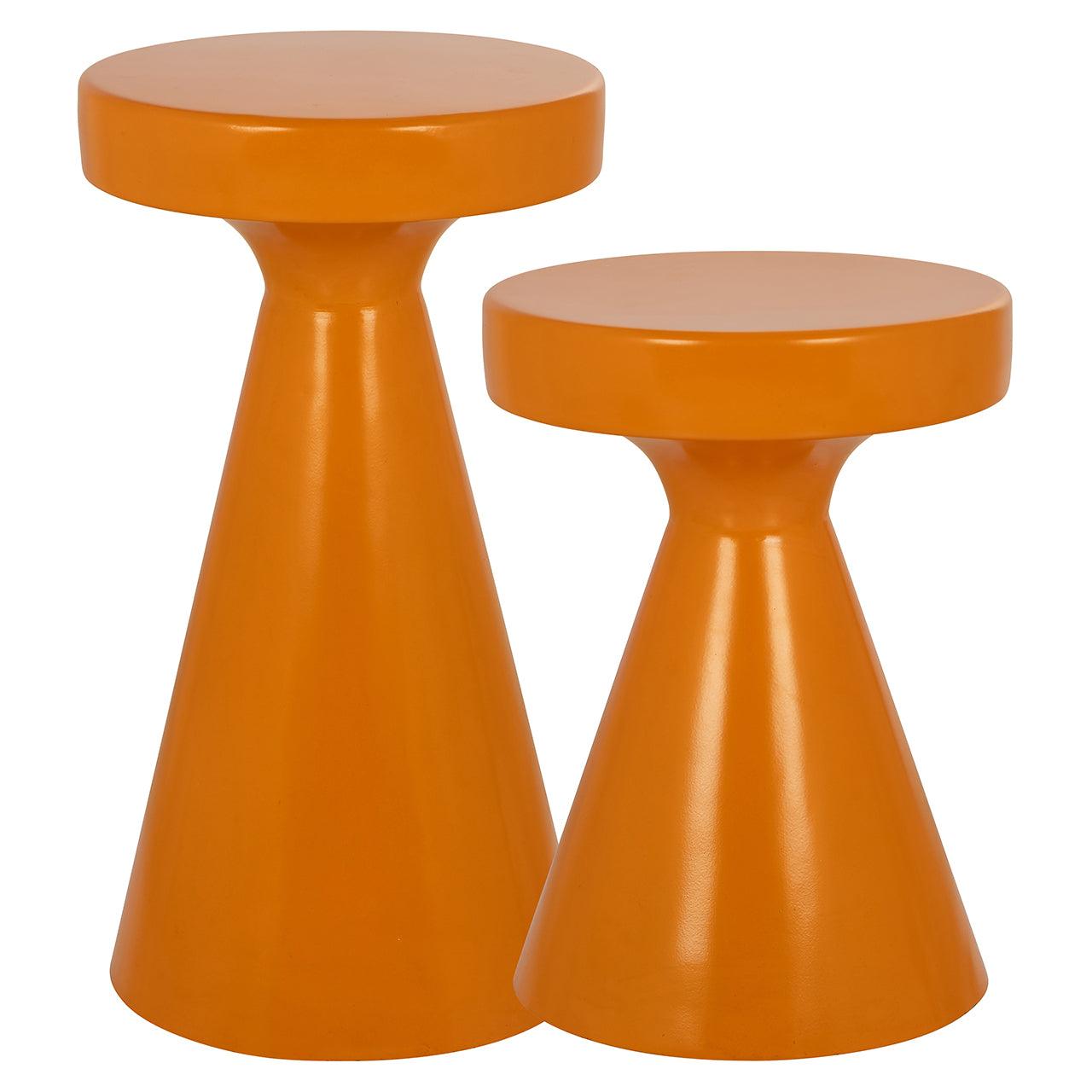 Richmond Interiors Beistelltisch Kimble orange | H 41 cm