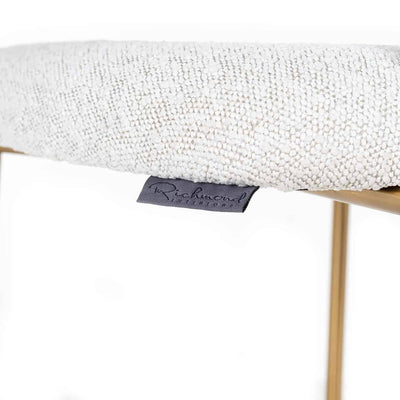 Richmond Interiors Bouclé-Barhocker Counterstuhl Xenia | Weiß