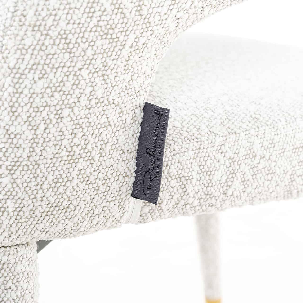 Richmond Interiors Bouclé-Stuhl Gia | Weiß