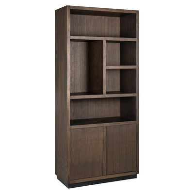 Richmond Interiors Bücherregal Oakura mit 2 Türen | Braun