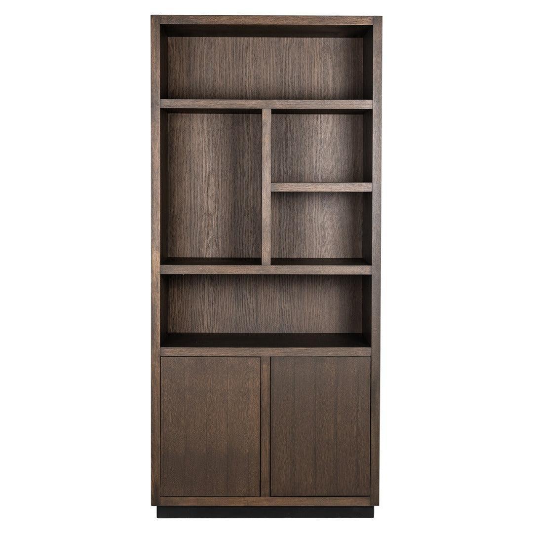 Richmond Interiors Bücherregal Oakura mit 2 Türen | Braun