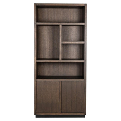 Richmond Interiors Bücherregal Oakura mit 2 Türen | Braun