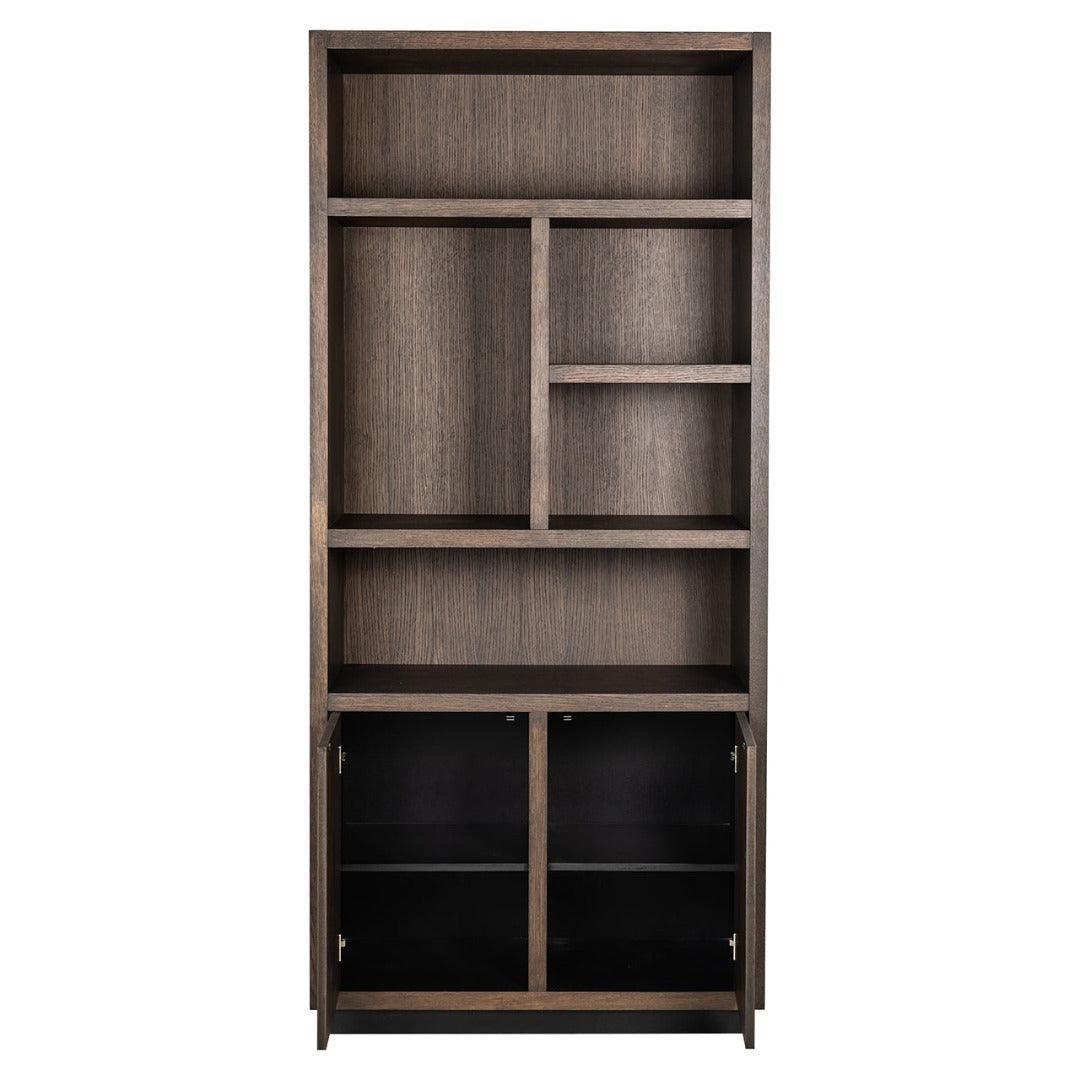 Richmond Interiors Bücherregal Oakura mit 2 Türen | Braun