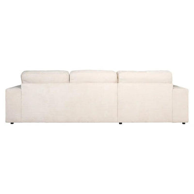 Richmond Interiors Chenille-Ecksofa Santos 2,5 Sitzer mit Lounge links | Beige