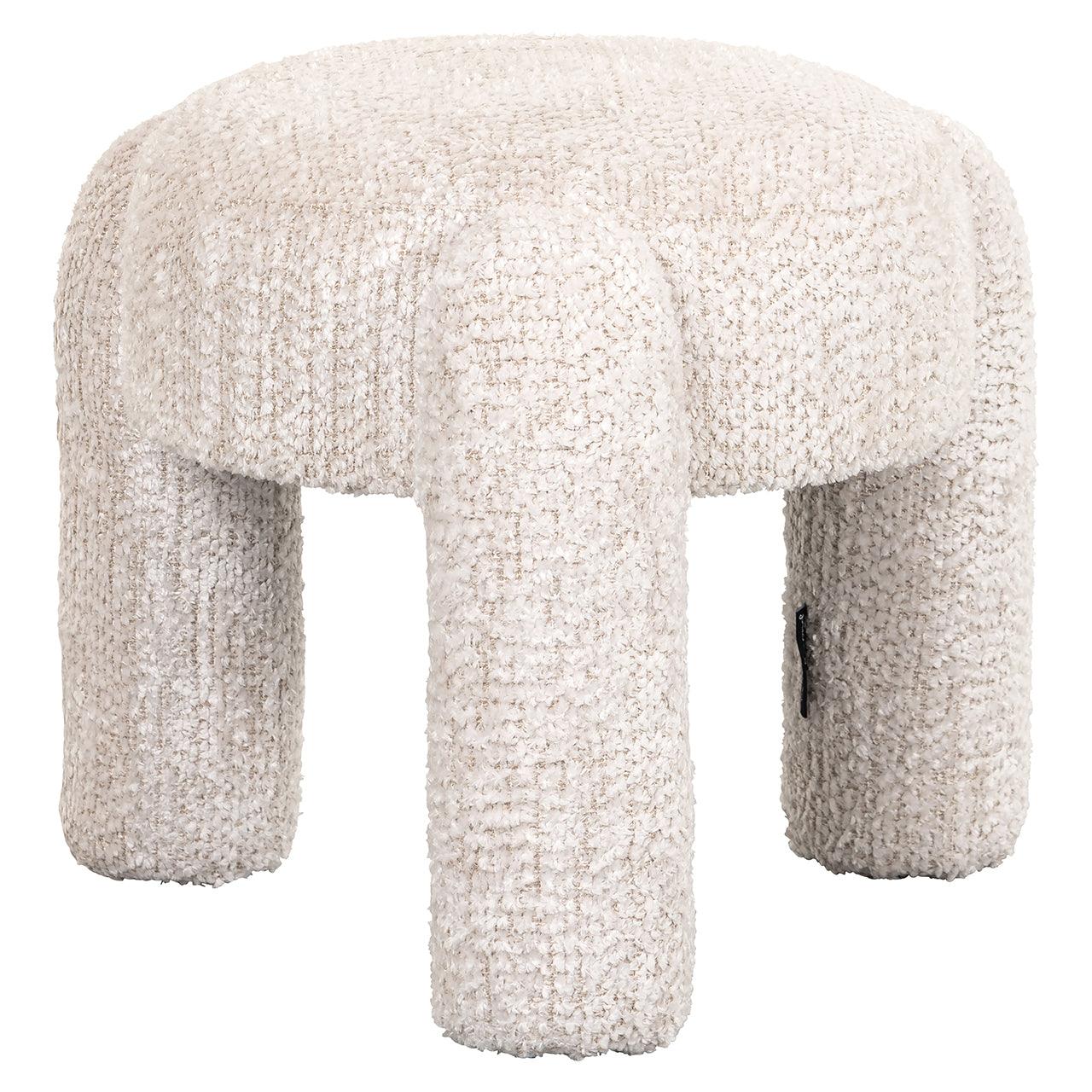 Richmond Interiors Chenille-Hocker Holly | cream