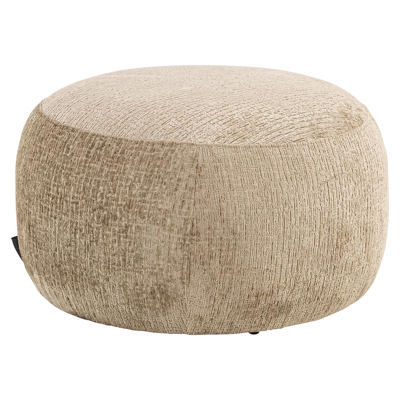 Richmond Interiors Chenille-Hocker Pouf Cassie | desert