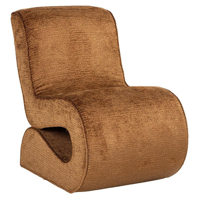 Richmond Interiors Chenille-Sessel Frankie | cognac