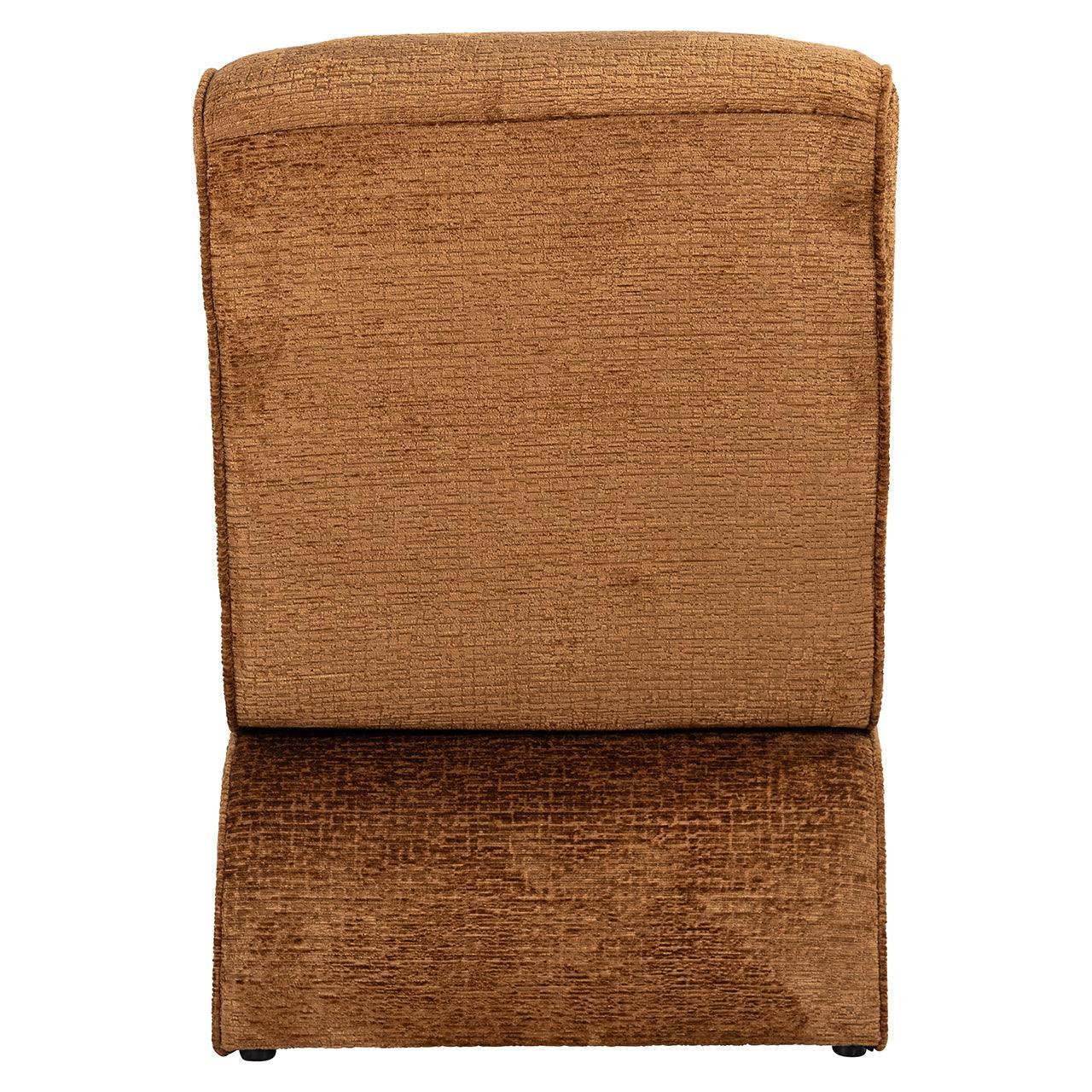 Richmond Interiors Chenille-Sessel Frankie | cognac