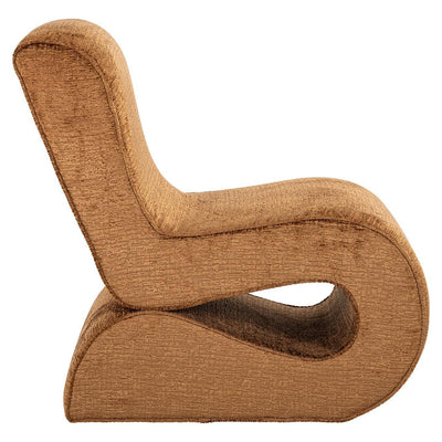 Richmond Interiors Chenille-Sessel Frankie | cognac