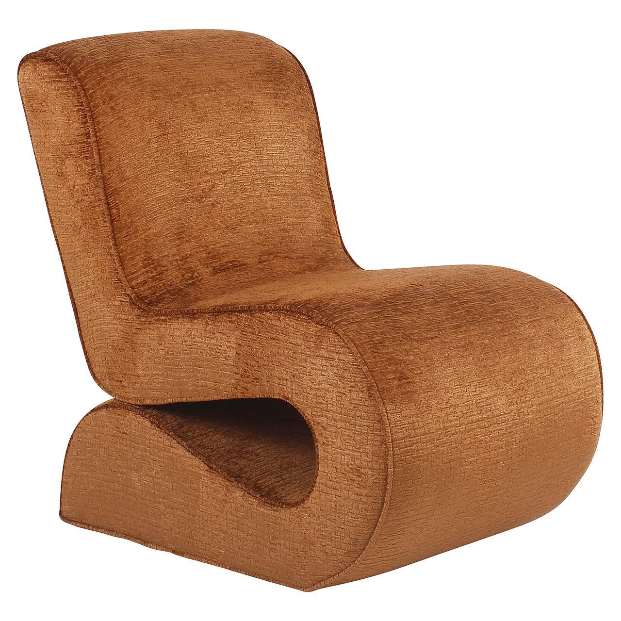 Richmond Interiors Chenille-Sessel Frankie | cognac