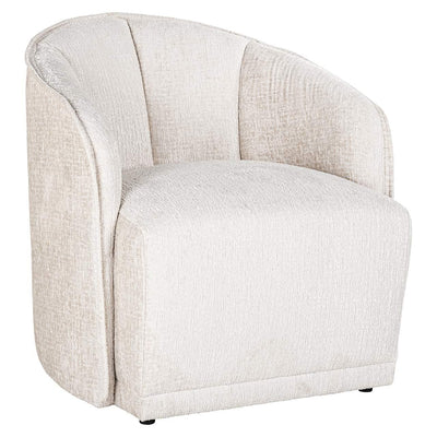 Richmond Interiors Chenille-Sessel Maryse | Creme