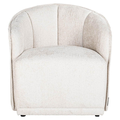 Richmond Interiors Chenille-Sessel Maryse | Creme