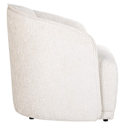 Richmond Interiors Chenille-Sessel Maryse | Creme