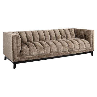 Richmond Interiors Chenille-Sofa Beaudy | Stone