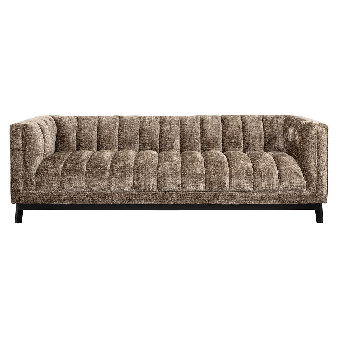 Richmond Interiors Chenille-Sofa Beaudy | Stone