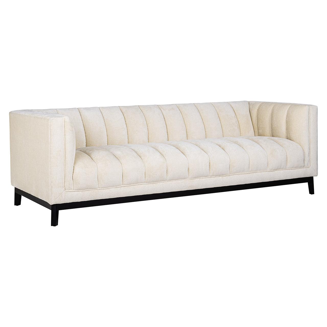 Richmond Interiors Chenille-Sofa Beaudy | Weiß