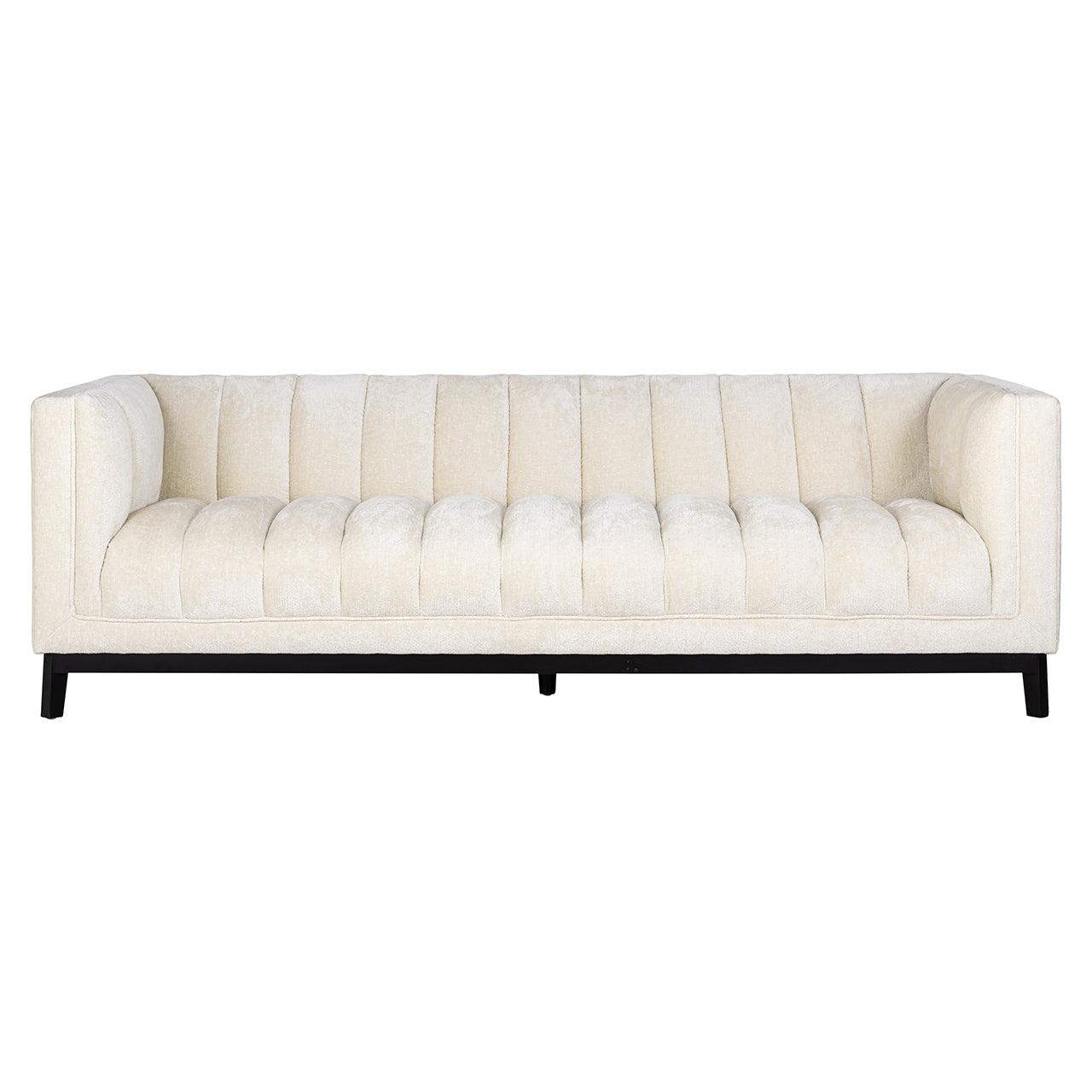 Richmond Interiors Chenille-Sofa Beaudy | Weiß