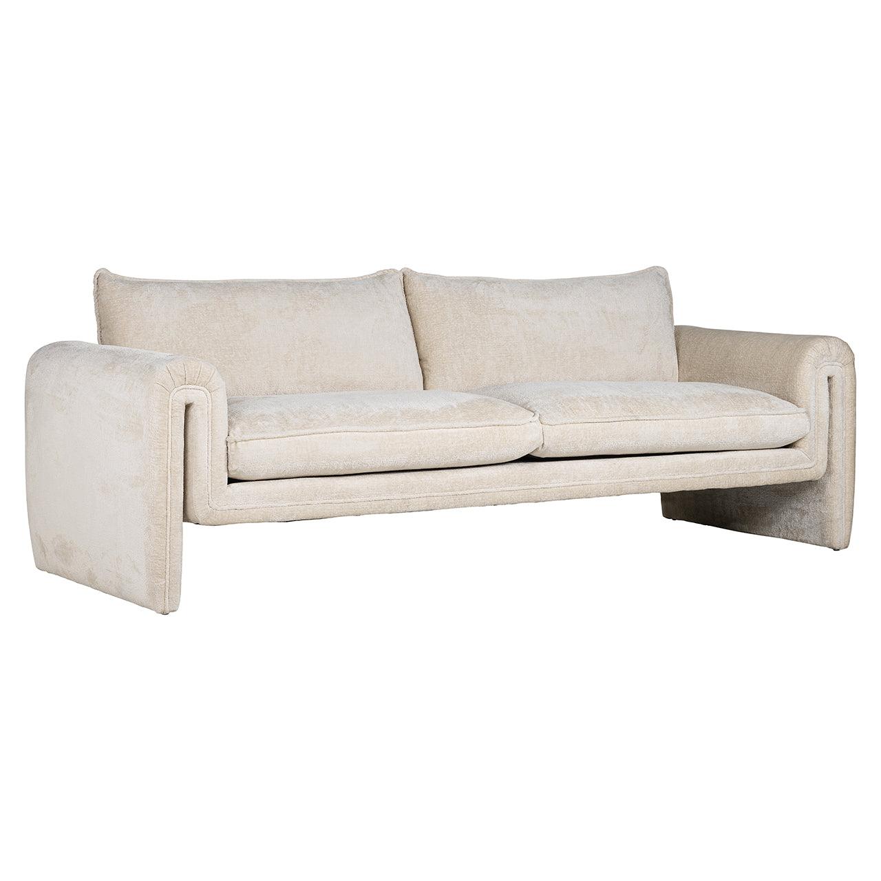 Richmond Interiors Chenille-Sofa Sandro | Creme