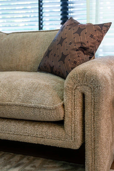 Richmond Interiors Chenille-Sofa Sandro | Creme