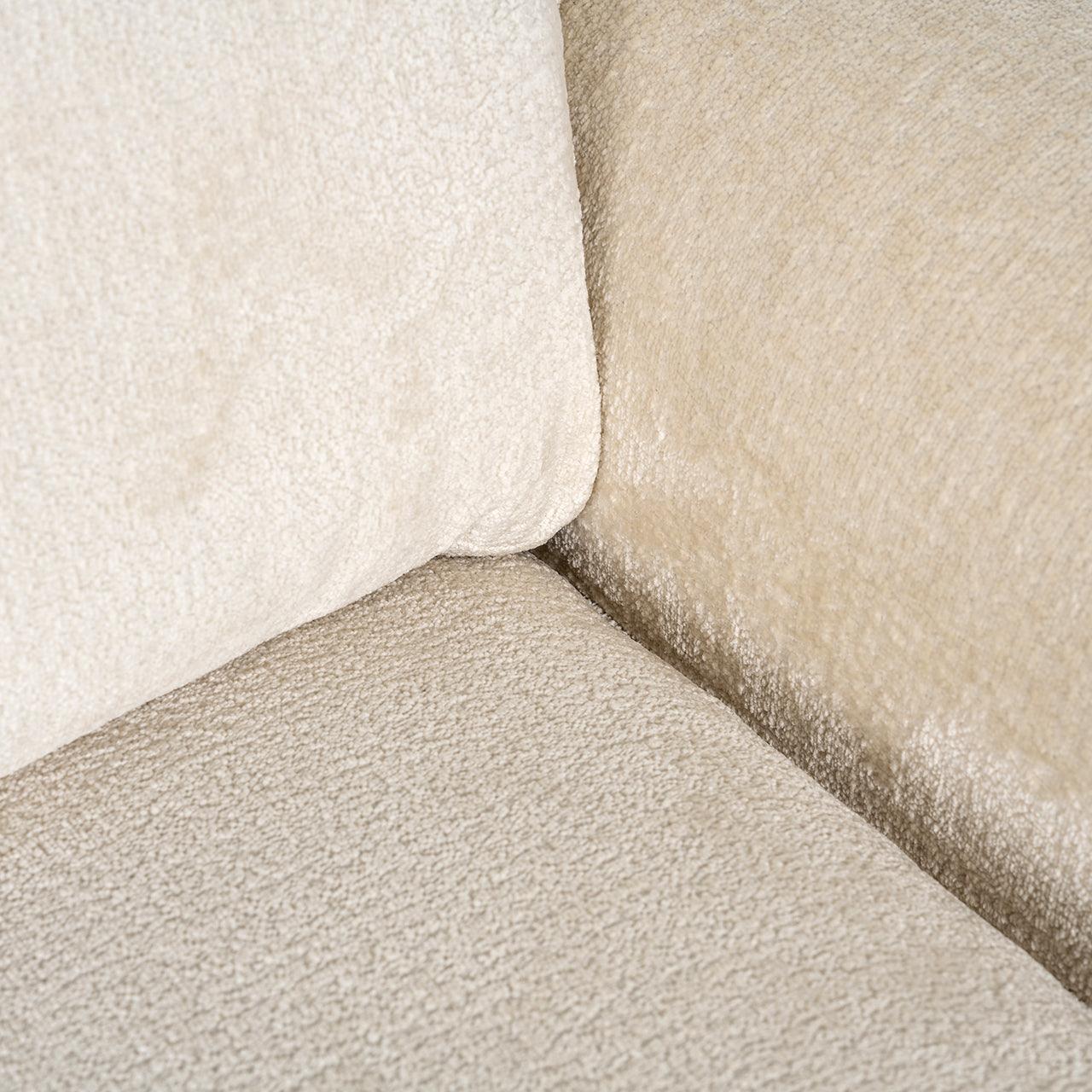 Richmond Interiors Chenille-Sofa Sandro | Creme