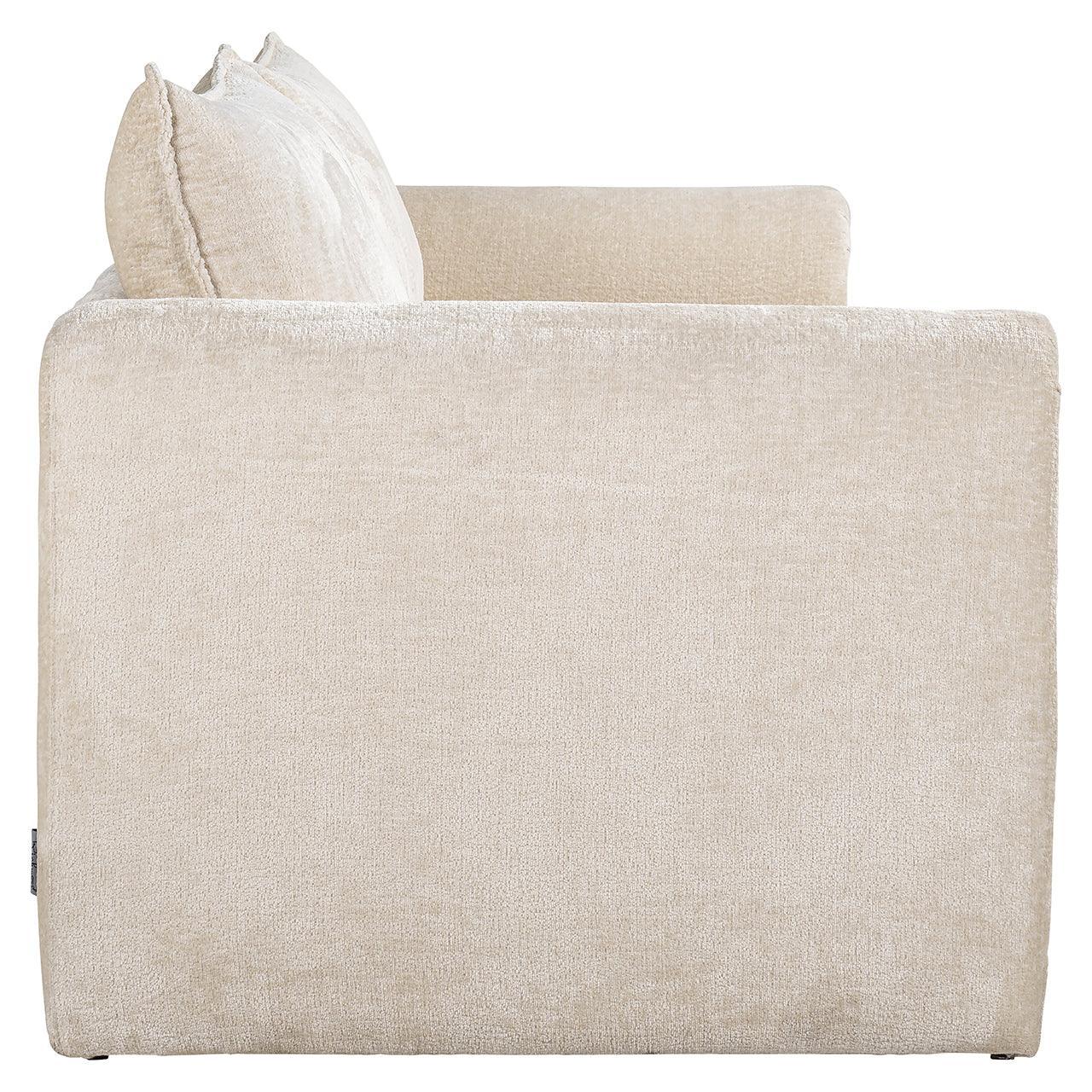 Richmond Interiors Chenille-Sofa Sandro | Creme