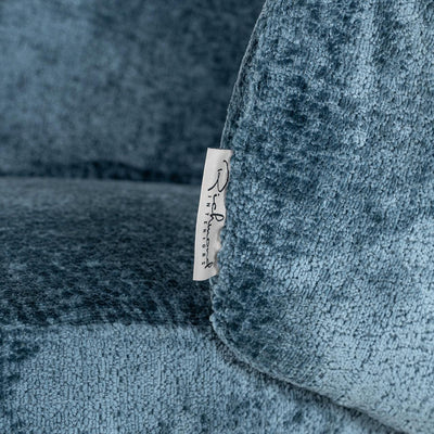 Richmond Interiors Chenille-Stuhl Amphara | Blau