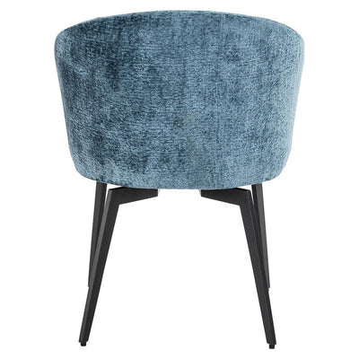 Richmond Interiors Chenille-Stuhl Amphara | Blau