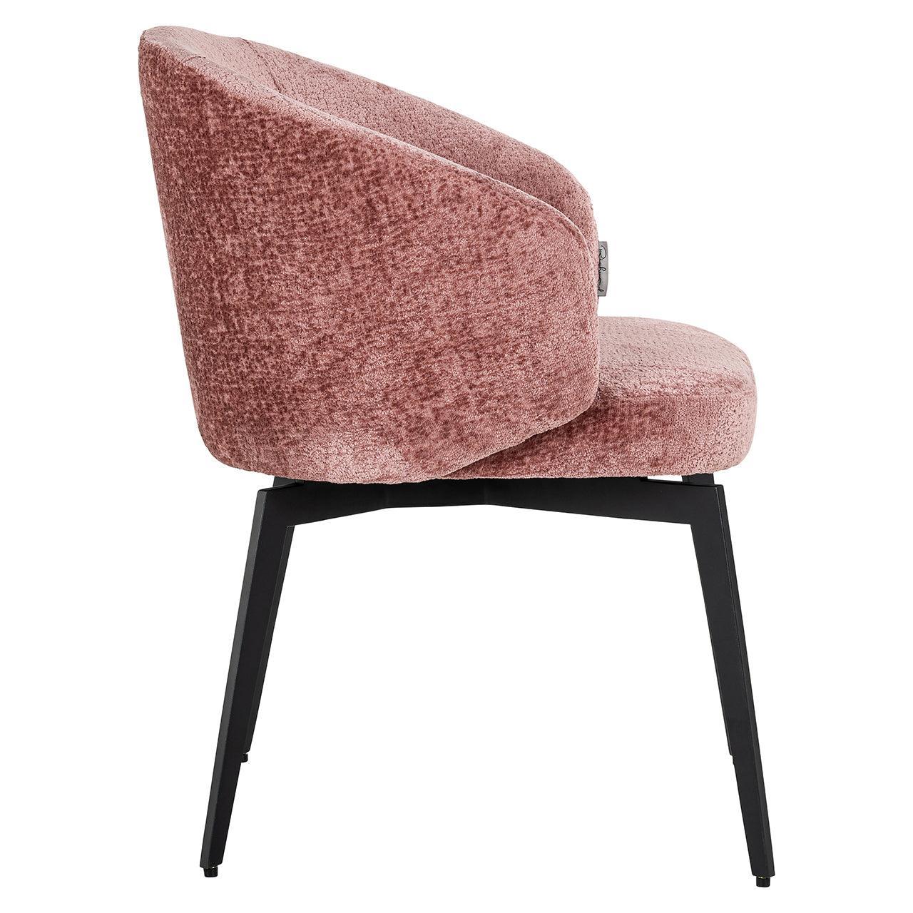 Richmond Interiors Chenille-Stuhl Amphara | rosé