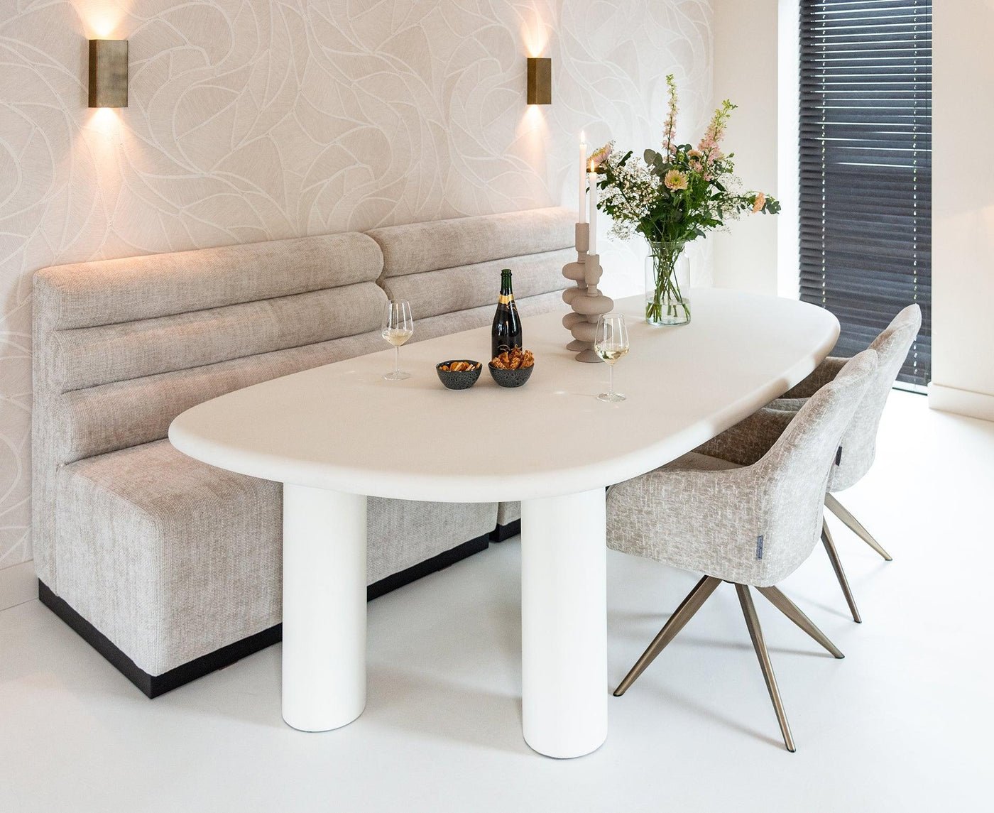 Richmond Interiors Dreh-Esszimmerstuhl Lisonne | pearl