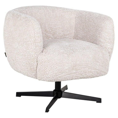 Richmond Interiors Drehbarer Lounge-Chair Sessel Estelle | Cream