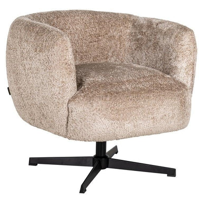 Richmond Interiors Drehbarer Lounge-Chair Sessel Estelle | Nature