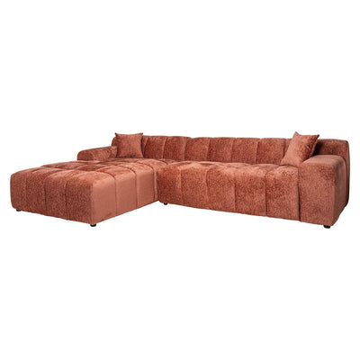 Richmond Interiors Richmond Interiors Ecksofa Cube 3 Sitzer mit Lounge links | Fusion 92 Blush Codeso Living