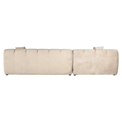 Richmond Interiors Richmond Interiors Ecksofa Cube 3 Sitzer mit Lounge Links | Samt Khaki Codeso Living