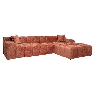 Richmond Interiors Ecksofa Cube 3 Sitzer mit Lounge rechts | Blush