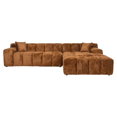 Richmond Interiors Ecksofa Cube 3 Sitzer mit Lounge rechts | Cinnamon